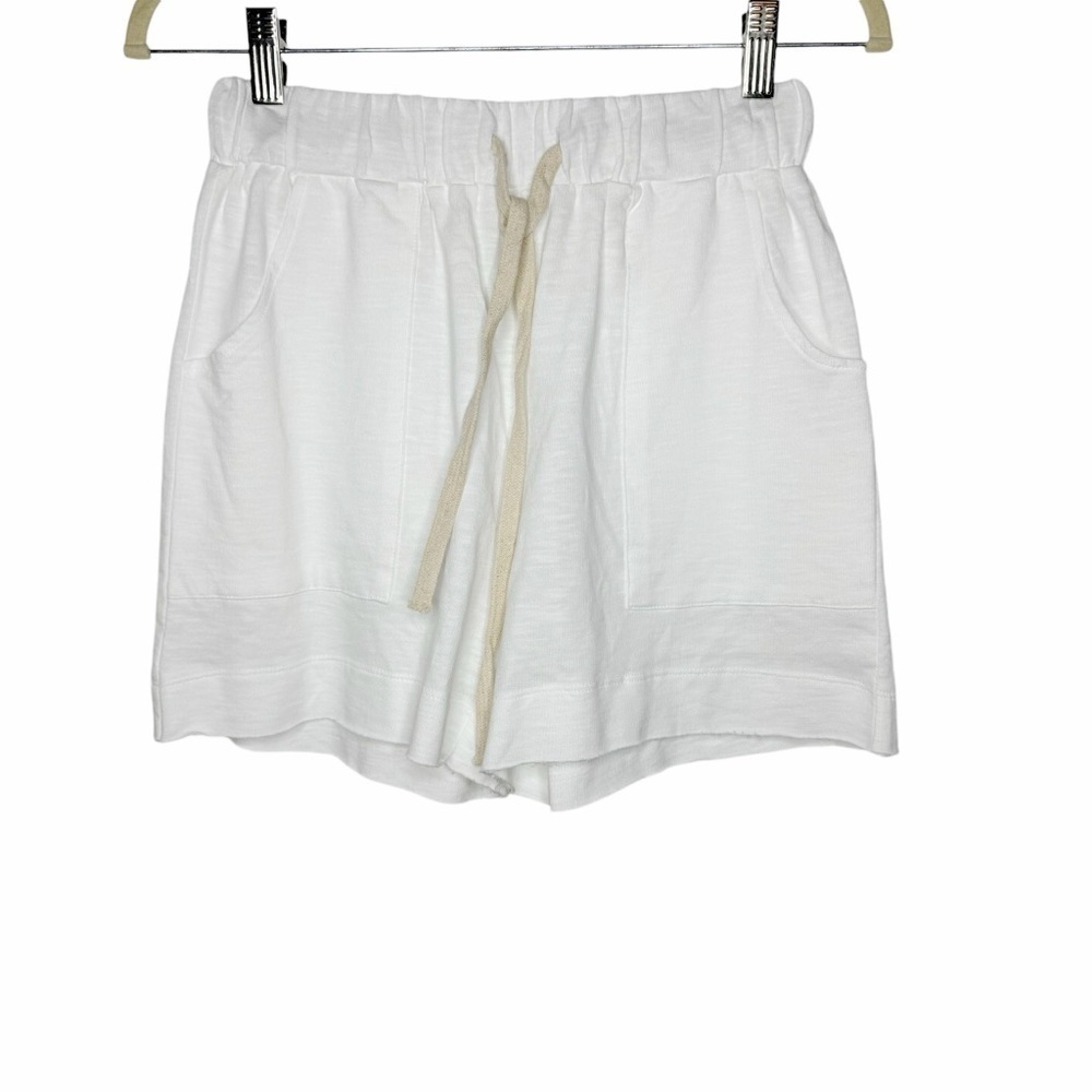 Robb and LuLu Durham Short in White Organic Cotton XS